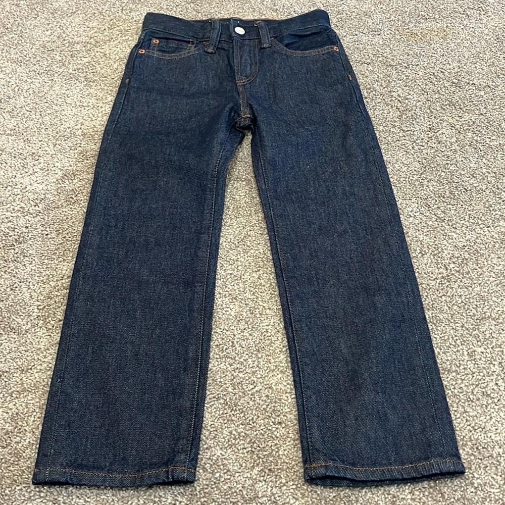 Gap jeans, size 6 boys. Straight leg adjustable waist.